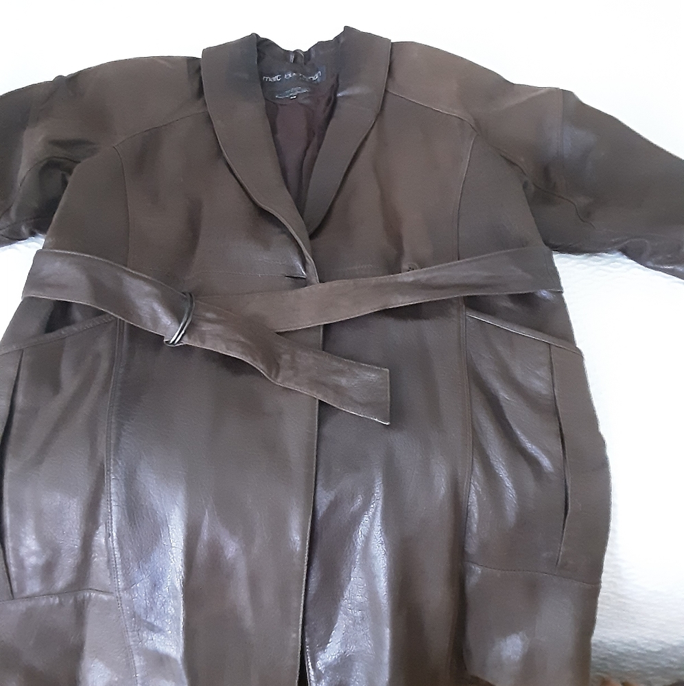 Marc Buchanan soft leather coat